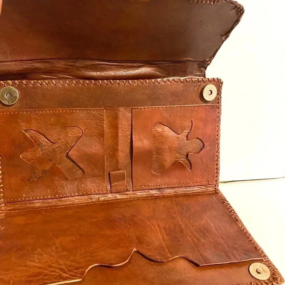 Handmade unisex crocodile clutch  wristlet bag - Picture 5 of 12